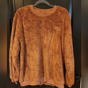 Unisex UGG Brown Fleece Sweatshirt, Size L